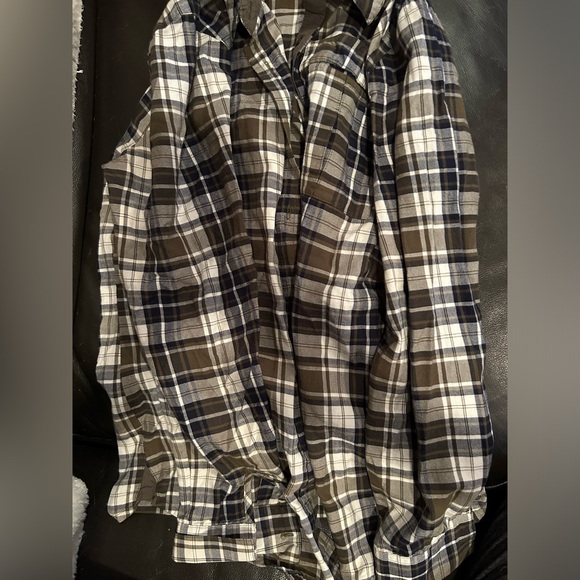 Next button up plaid shirt - Picture 1 of 5